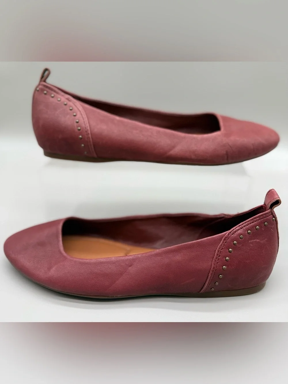 Lucky Brand Rose Ballet Flats with Stud Detail